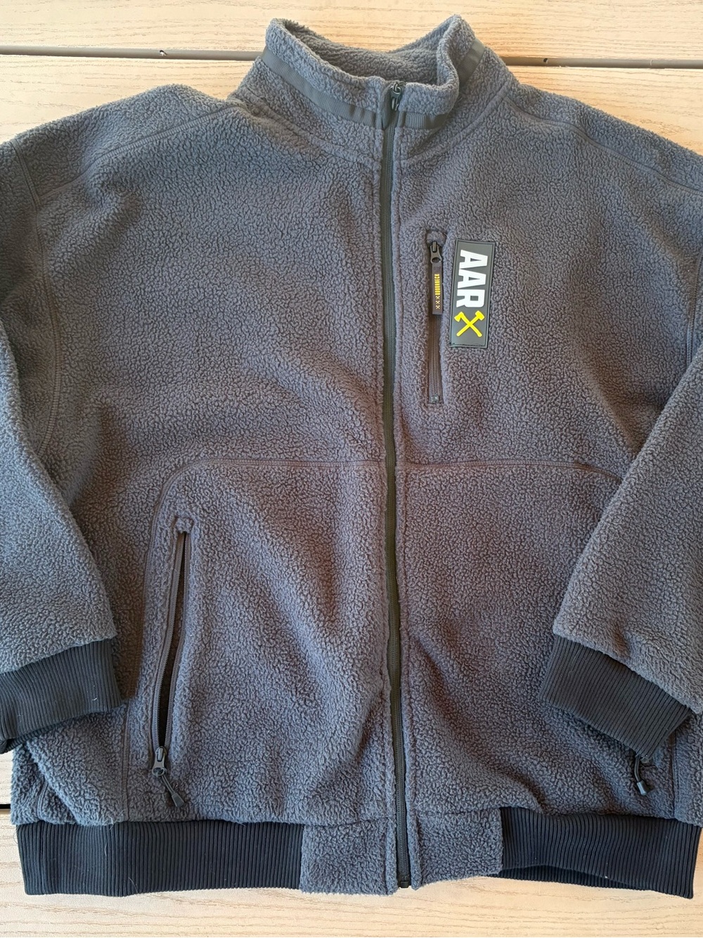 All American Roughneck AAR Base Camp Sherpa Fleece Jacket in Gray 🔨 💪🏽 2XL
